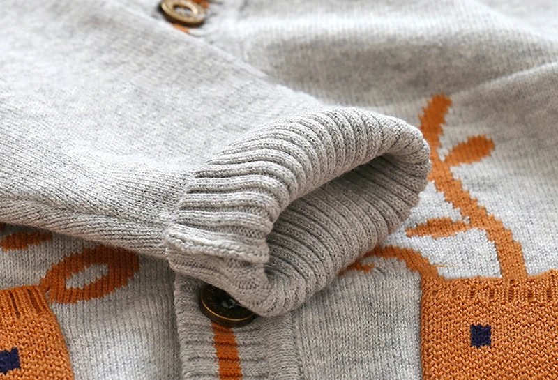 SAILEROAD/вязаный свитер для девочек от 3 до 8 лет с оленем и оленем, свитер в рубчик детские осенние кардиганы на 2018 год, Рождественская одежда