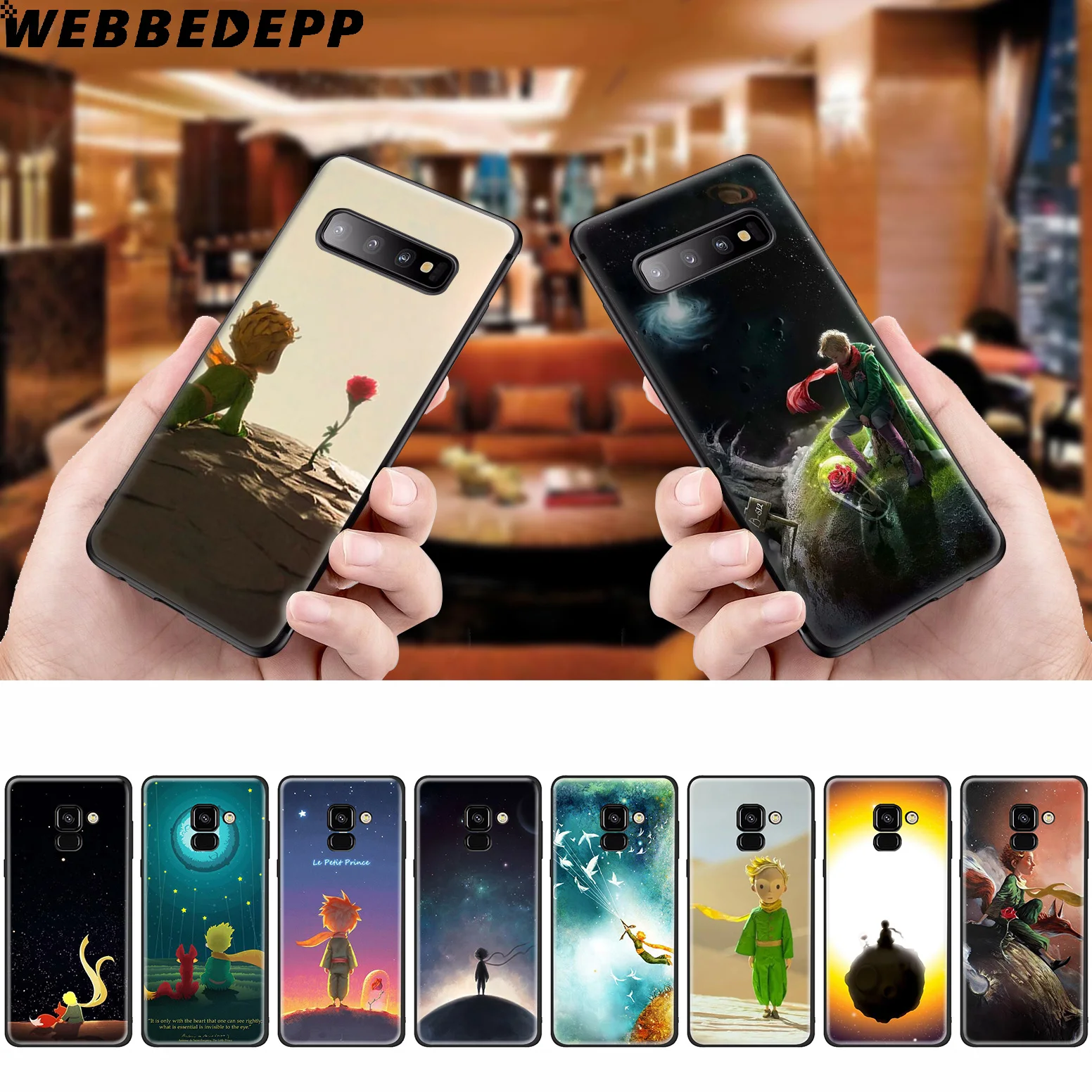 WEBBEDEPP The Little Prince Silicone Case for Samsung Galaxy A3 A5 A6 A7 A8 A9 A10 A20 A30 A40 A50 A70 M10 M20 M30 |
