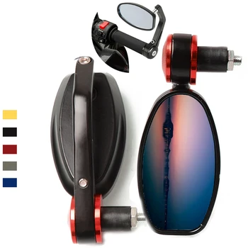 

Universal Motorcycle handlebar end Rearview Mirrors scooter accessories For Suzuki GSXR 600 700 GSF SV1000 TL DUCATI Cafe Racer