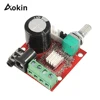 Mini amplificador de potencia de Audio estéreo PAM8610, módulo de placa, perilla de Control de volumen, módulo clase D, CC de 7,5 V-15V, 10W + 10W ► Foto 1/6