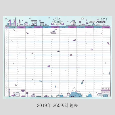 Планировщик 365 дневные календари план книга милый мультфильм бумажные идеи план книга кавайные канцелярские школьные принадлежности
