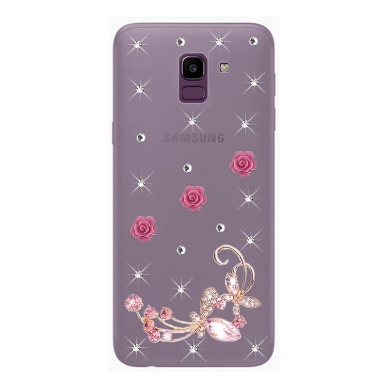 

Gift Rhinestone clear cover For Samsung Galaxy J7 Neo Core 2016 J3 J5 Pro 2017 J4 J6 + J8 2018 S8 S9 S10 S10e Note 9 phone case