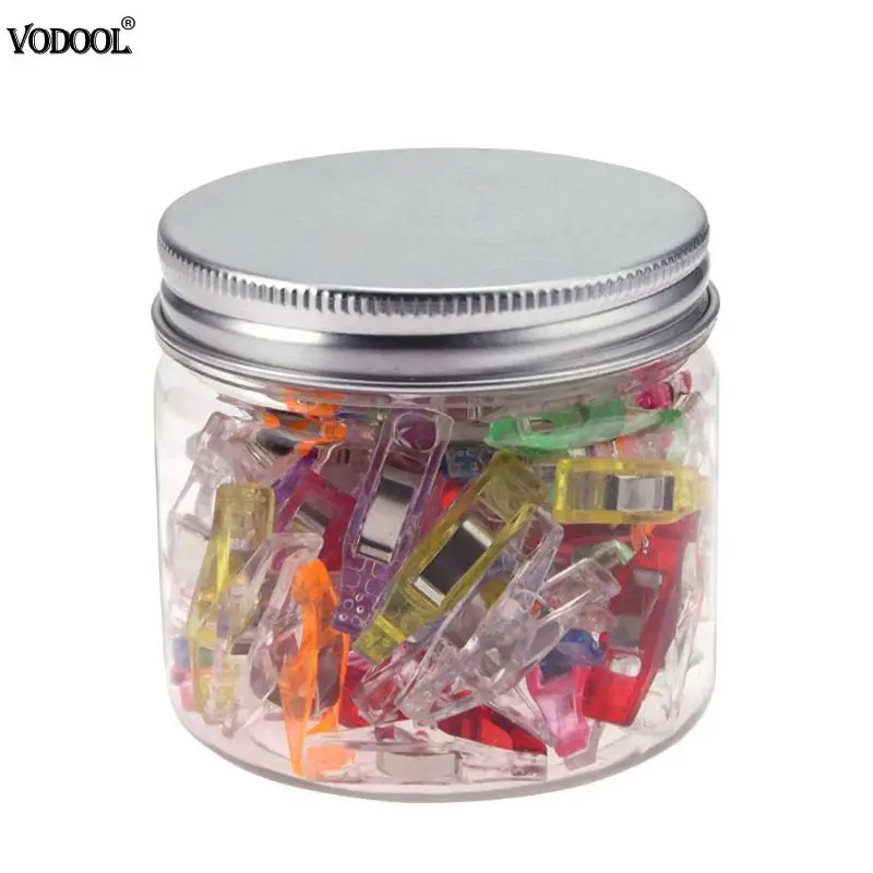 

50Pcs Mixed Plastic Wonder Clips Holder for DIY Patchwork Fabric Quilting Craft Sewing Knitting Clips Home Office Supply