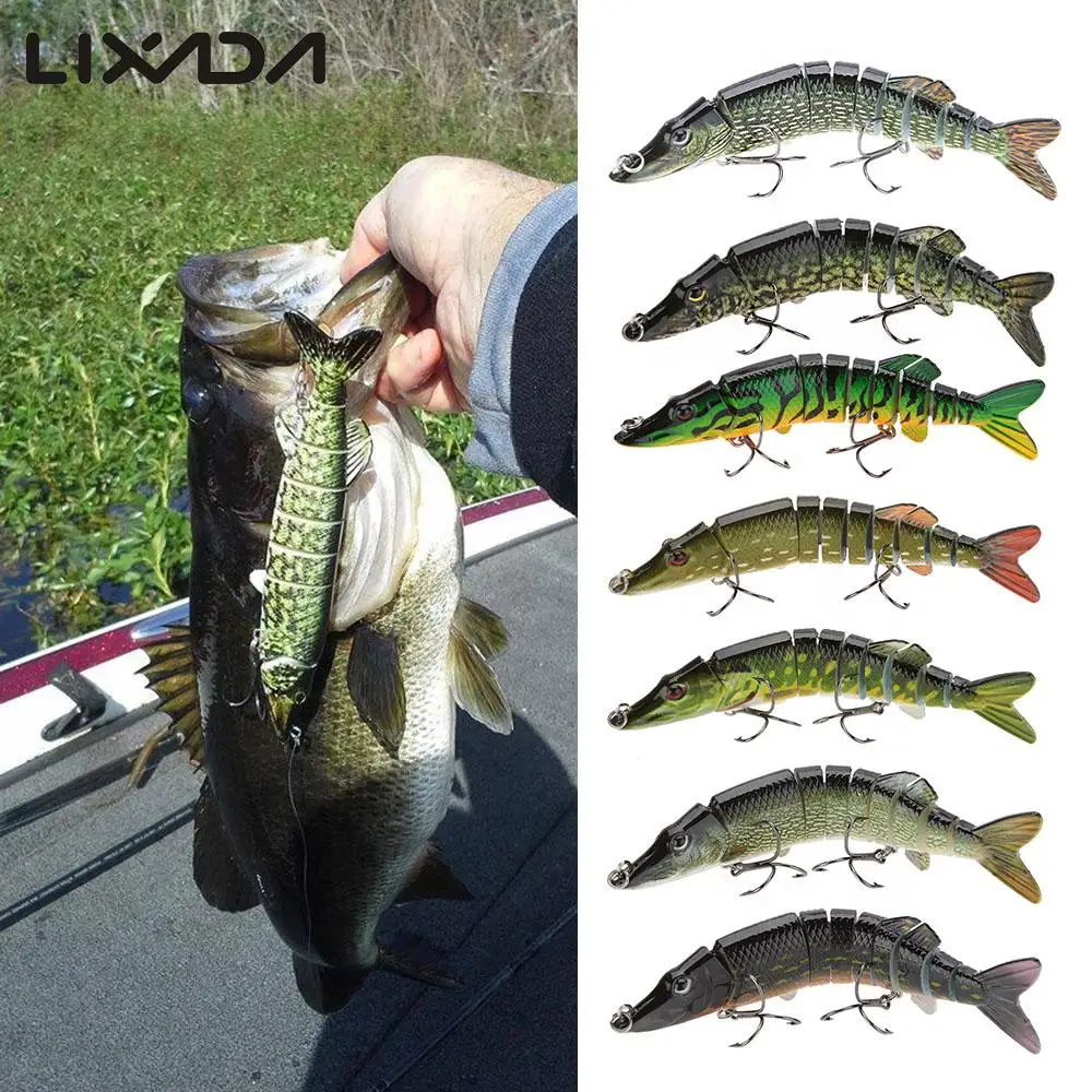

Lixada 12.5cm 20g Wobbler Fishing Lure Sea Pike Fish Lure Swimbait Crankbait Isca Artificial Bait With Hook Fishing Tackle Pesca