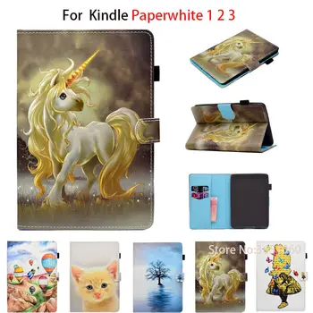 

Smart Kindle Cover for Amazon Kindle Paperwhite 1 2 3 2015 6th Generation Case for Kindle Paperwhite 6inch Funda Tablet Shell