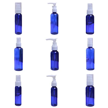 

100ml Blue PET Trigger Spray Bottle With Clear Sprayer Gun Watering Spray Bottle Refillable Bott
