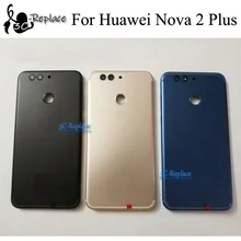 Для huawei p10 selfie/Для huawei Nova 2 Plus Nova 2+ задняя крышка батарейного отсека Корпус Задняя стеклянная часть