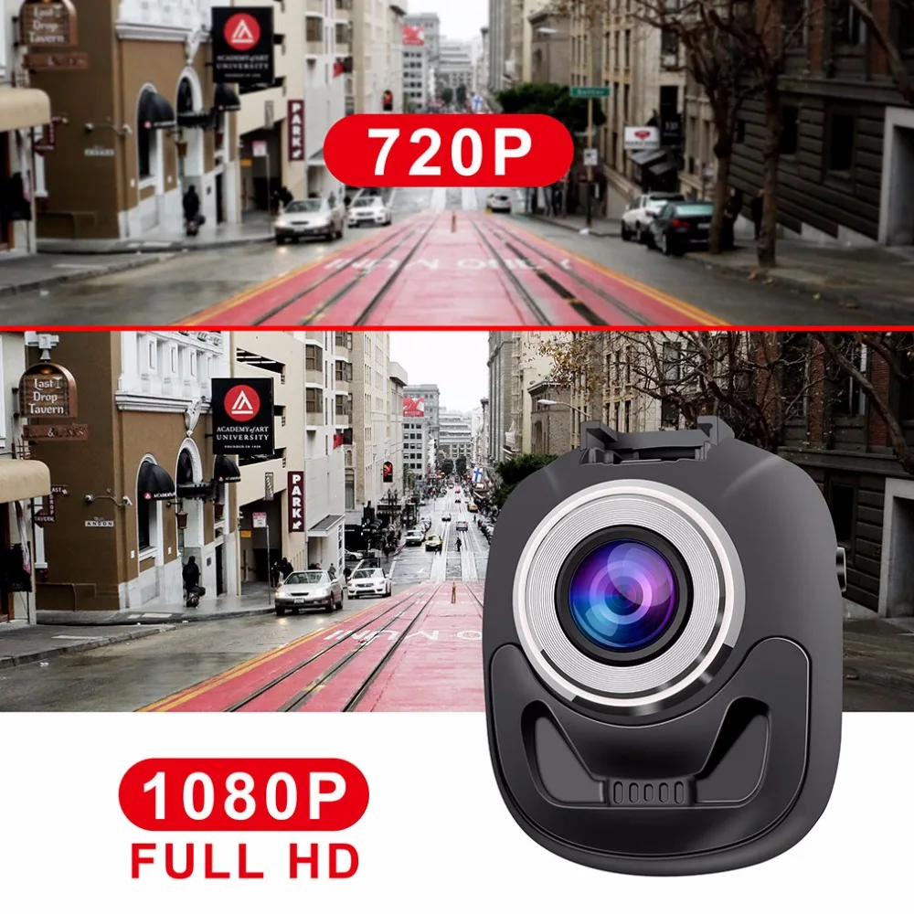 Автомобильный видеорегистратор Accfly Full HD 1080P WDR с датчиком движения и G сенсором|car