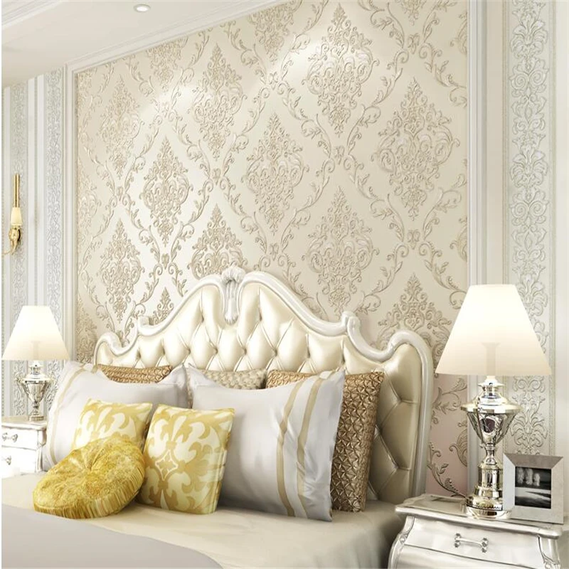 

wellyu European - style vertical stripes AB version of the three - dimensional living room bedroom background wallpaper