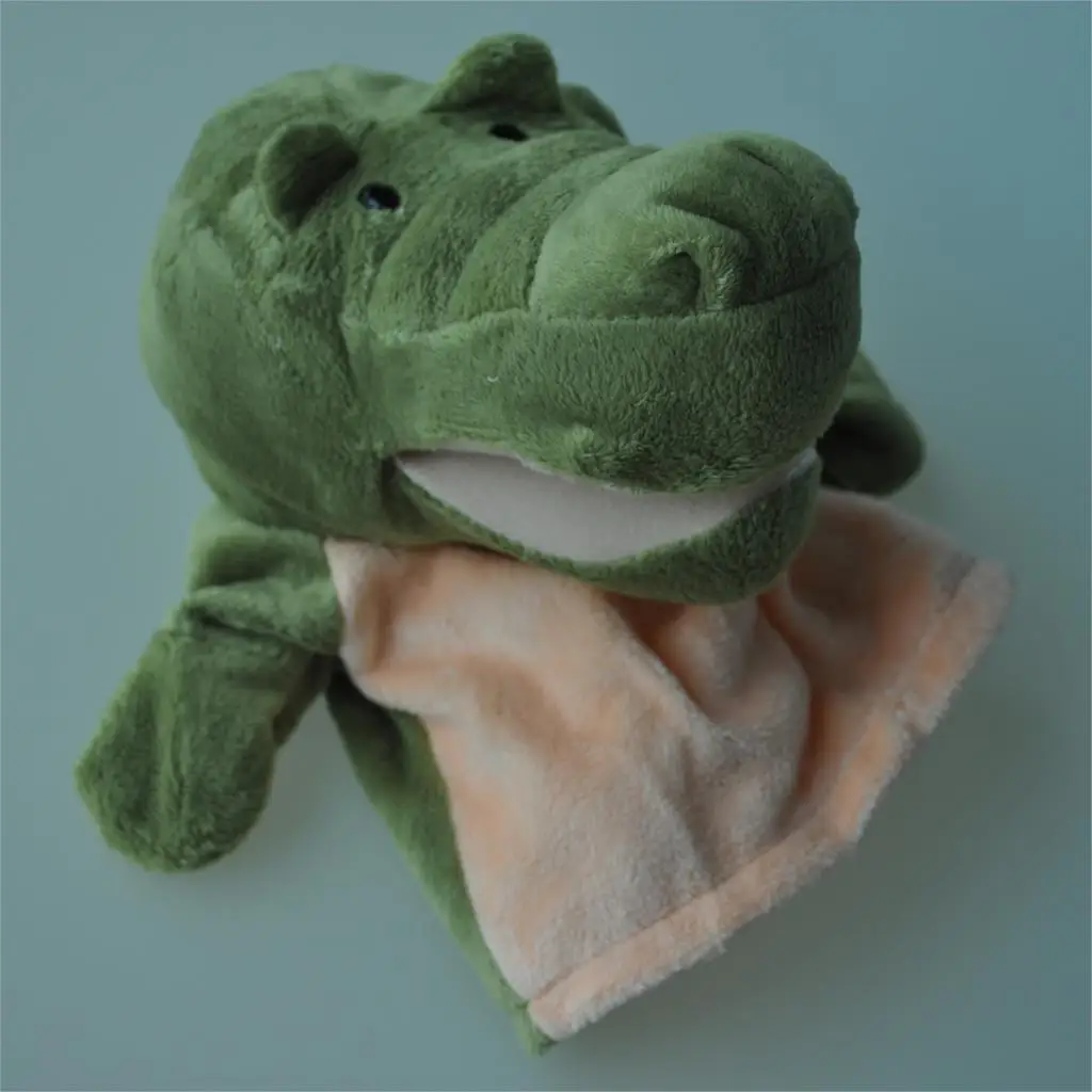 

WOTT Cute Plush Velour Animals Hand Puppets Chic Designs Kid Child Learning Aid Toy (Crocodile)