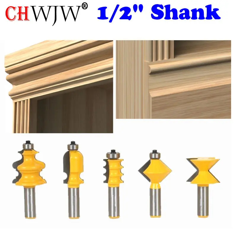 2 Flute Molding Cutter CNC Router Bit Table Edge Hand Rail Router Bit