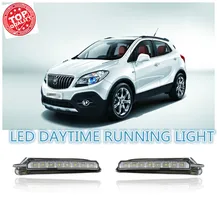 2PCs/set LED DRL car daylight Daytime Running Lights for Buick Encore Opel Mokka 2012 2013 2014 2015