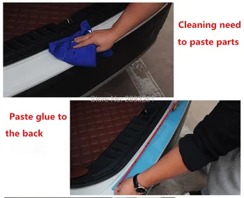 

1PC Car Styling Door Sill Guard Rear Bumper Protector Strip for SEAT cover leon ibiza altea alhambra heater seatpost accessories