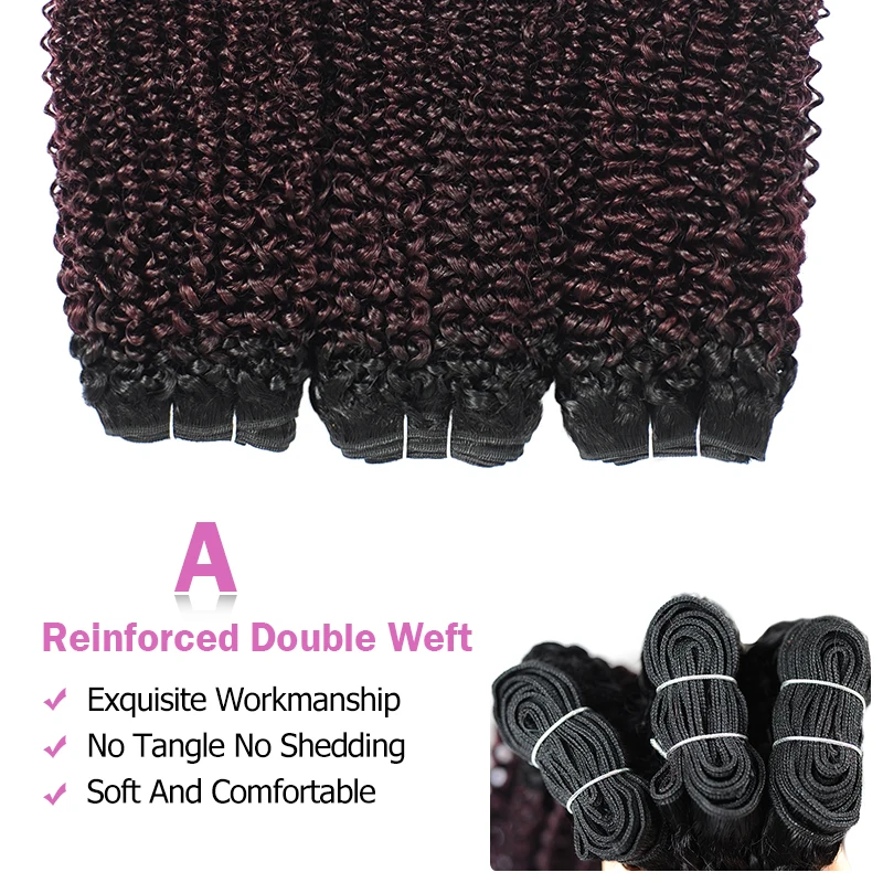 Grape Purple Peruvian Hair 3 Bundles With Closure Ombre Burgundy Human Hair Kinky Curly Bundles With Closure Non Remy Pinshair Grape Purple Peruvian Hair 3 Bundles With Closure Ombre Burgundy Human Hair Kinky Curly Bundles With Closure Non Remy Pinshair