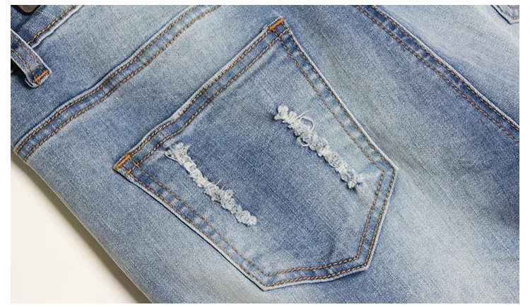 2018 Europe and the United States new women's elastic loose jeans female trousers color flowers 3D three-dimensional embroidered holes jeans have large size (16)
