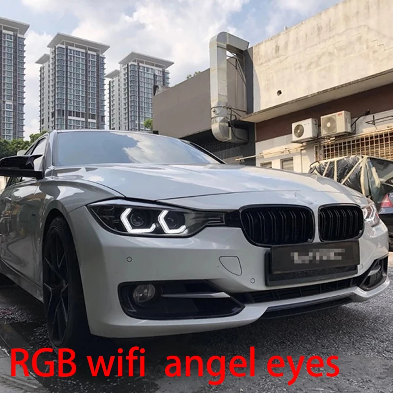  WIFI RGB Multi-Color M4 Iconic Style LED Crystal Angel Eye light Kits for BMW 3 series F30 320i 328 - 32925719334