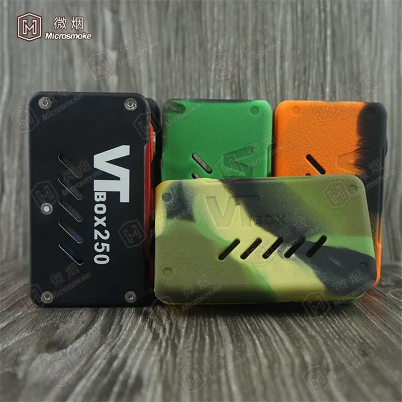 RHS VTBox 250w силиконовый чехол наклейка мини VTBox200w с чипом EVOLV DNA200 кожаным рукавом