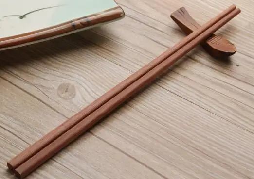 10 пара/лот японские натуральные деревянные бамбуковые палочки для еды здоровье без лака восковая посуда столовая посуда Хаши суши китайский MF 006 - Цвет: Зеленый