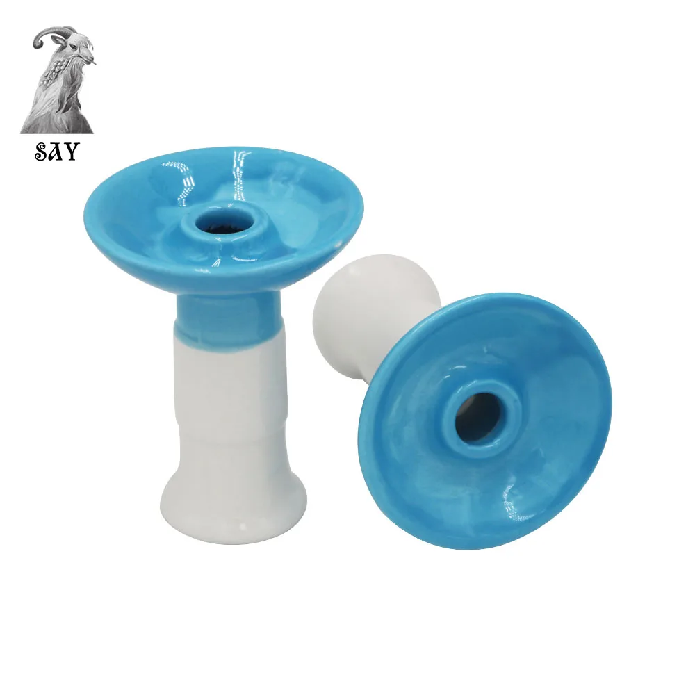 

SY 1pc New Design Ceramic Shisha Hookah Bowl Five Holes Chicha accessories Ceramic Head For Shisha Charcoal Hookah Hose