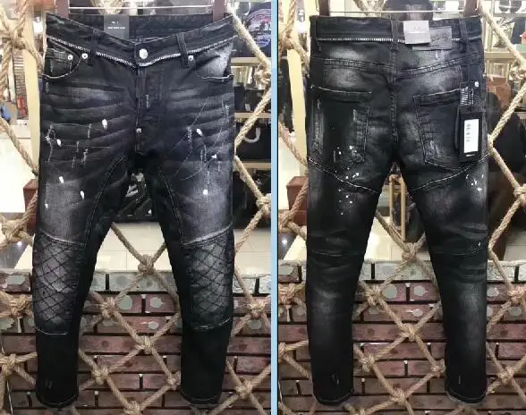 DSENQI, новинка, мужские джинсы для мужчин, обтягивающие джинсы, брюки, мужские джинсы на молнии, верхняя одежда, мужские джинсы DSQ 9153