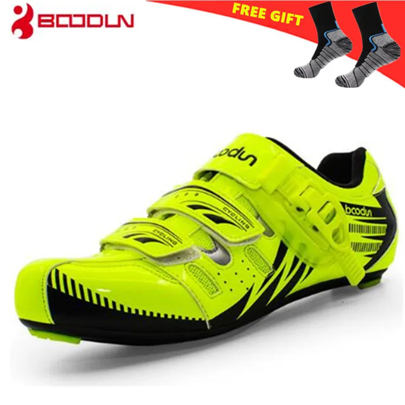 

BOODUN bike shoes new 2018 male road zapatillas deportivas mujer mountain bike riding shoes breathable anti - skid lock shoes