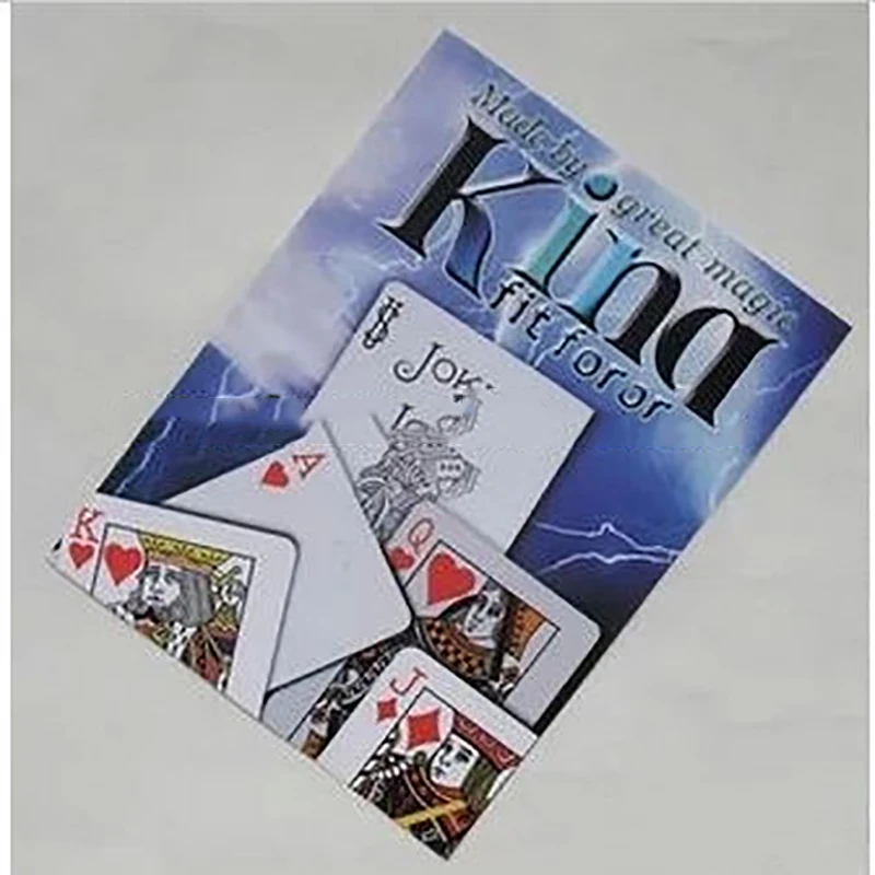 Free shipping fit for a king final finding cards props magic props