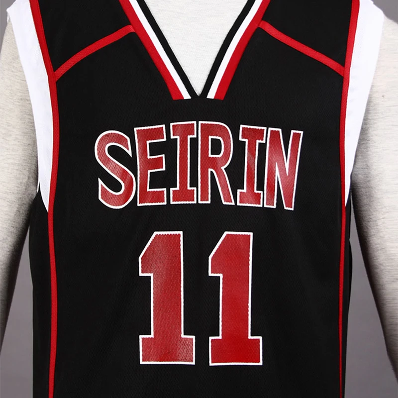 Баскетбольная Униформа для мальчиков Seirin черный костюм косплея Kuroko no Basuke 2 из