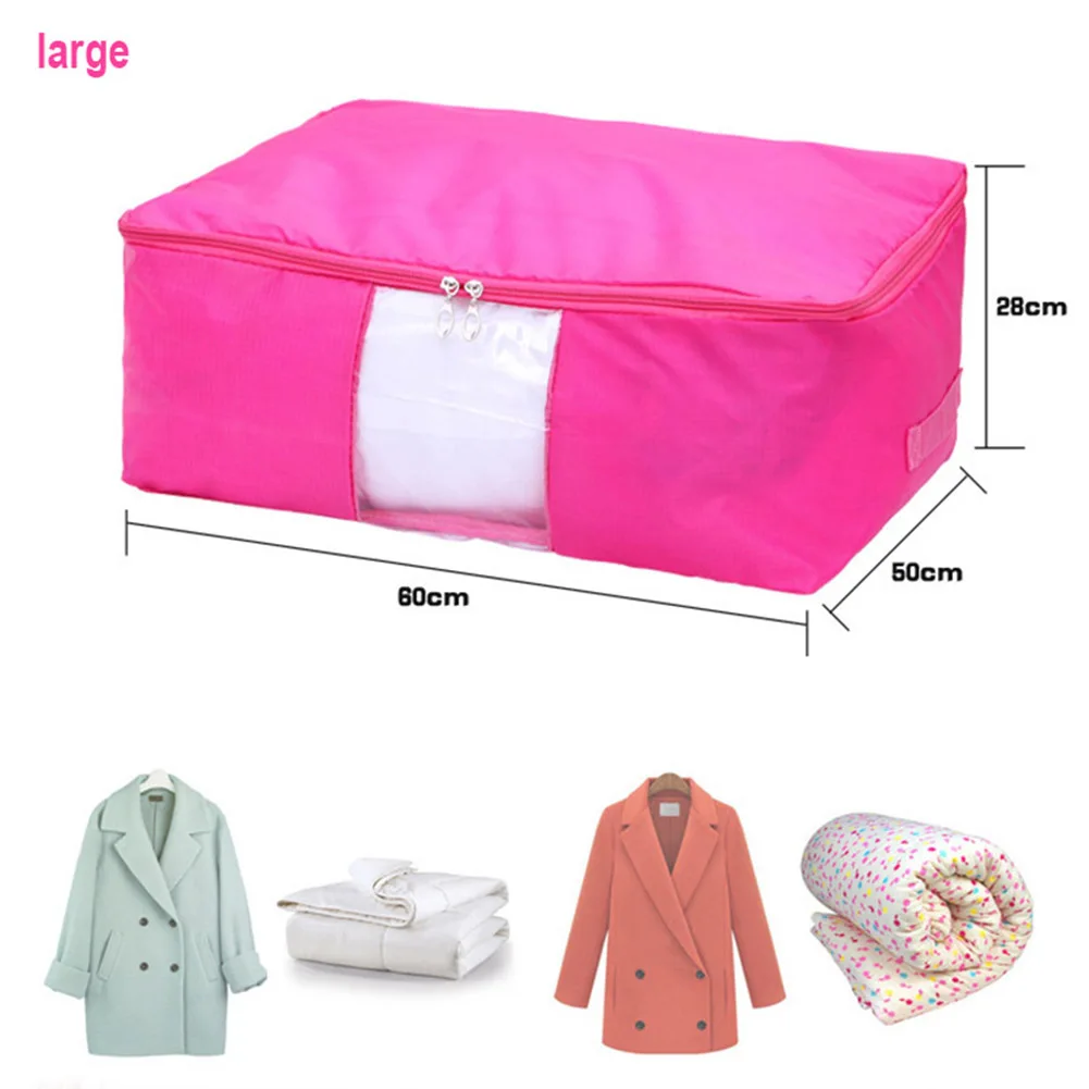 Bedding Storage Bag Oxford Fabric Organizer for Clothing Duvets Bedding