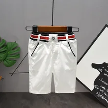 Шорты для мальчиков г. модные белые шорты для маленьких мальчиков летние детские повседневные шорты для мальчиков от 2 до 6 лет