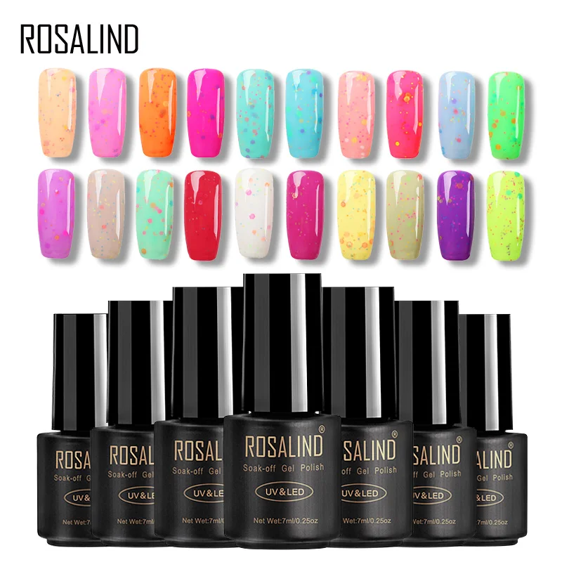 

ROSALIND Gel 1S 7ml Cheese Series 24 Colors Gel Polish Long-lasting Soak off Gel Varnish Nail Polish Gel Polish For Nail Art