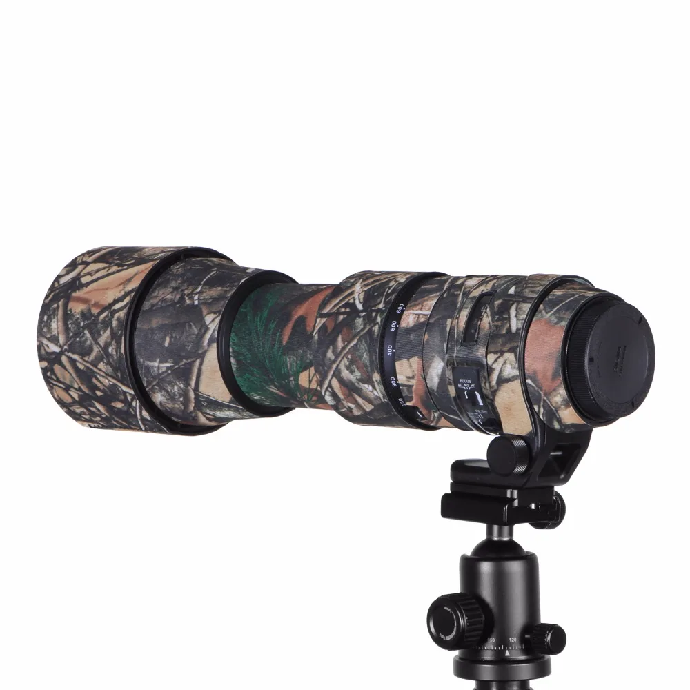 Contemporary Rubber Camouflage Neoprene Lens Coat Waterproof Lens Protective Coat Cover Camo Case For Sigma 150-600mm C version (11)