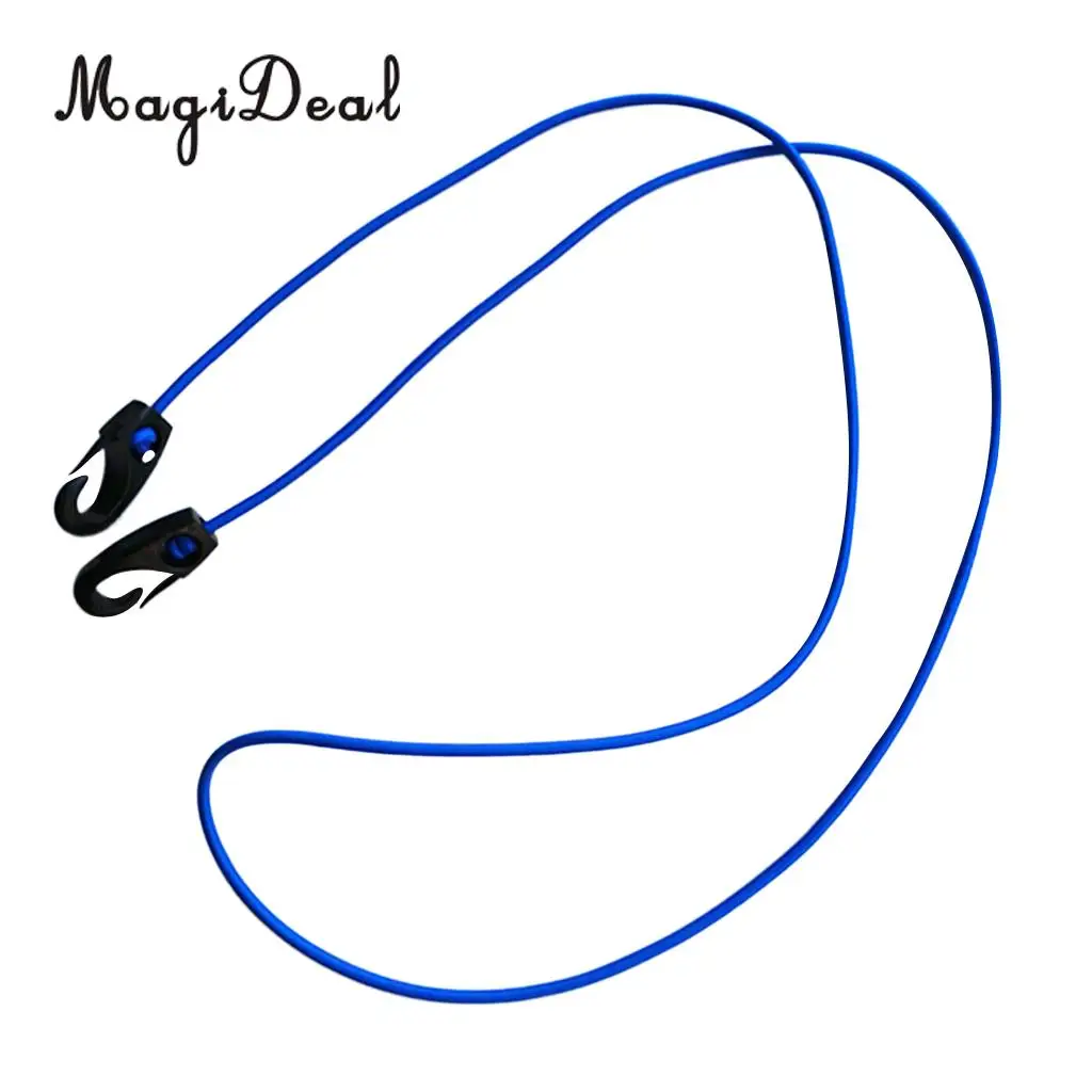 MagiDeal 185mm 5mm Elastic Bungee Cord Shock Rope Lanyard & Hook Snaps Tie Down Fishing Dinghy Kayak Boat RV Caravan