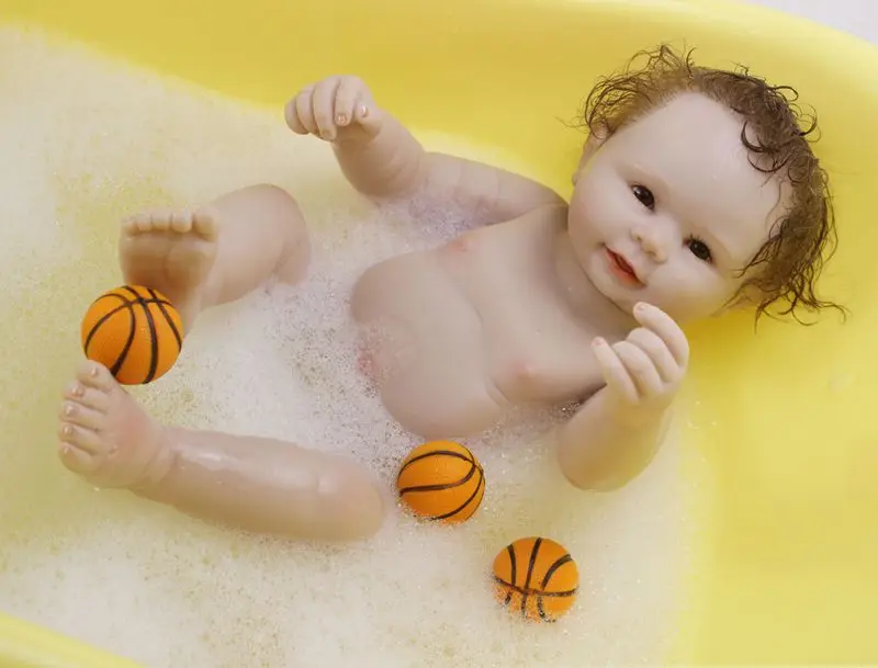 22 дюймов Reborn Baby Boy полностью силиконовая виниловая Реалистичная кукла для новорожденного, настоящая виниловая кукла, может купаться в воде, Juguetes Brinquedos