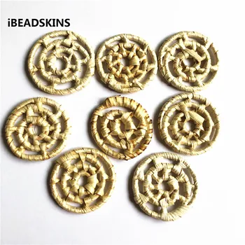 

New arrival! 20pcs/lot 40mm or so Rattan annular-shape charm beads for Jewelry DIY (Design as shown)