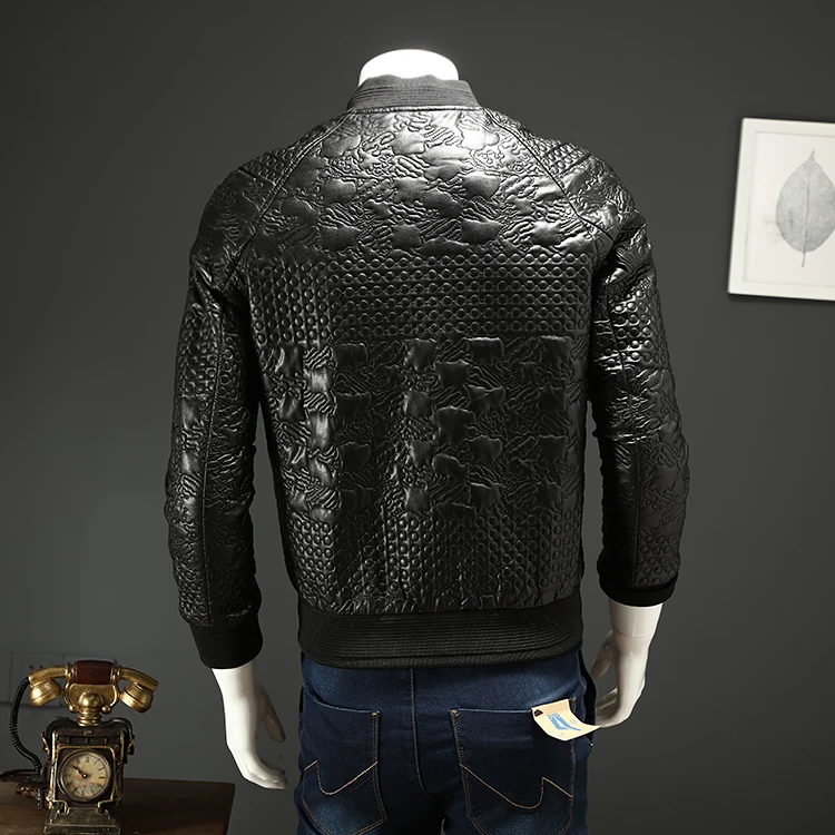 Дропшиппинг 2019 брендовая мотоциклетная кожаная куртка для мужчин кожаные куртки jaqueta de couro masculina мужской принт кожаные пальто