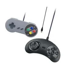 2 unids/lote Controlador de Juego Para Nintendo SNES/Sega Classic USB Gamepad Para PC MAC Juegos para Win98Windows7/8