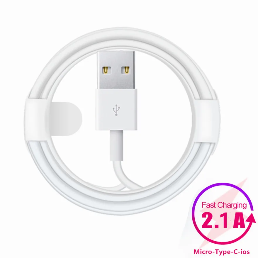 

1M 2M 3M USB Type C Cable Micro USB Fast Charging Data Mobile Phone Cables For Samsung Xiaomi iPhone iPad Kindle Charger Cable