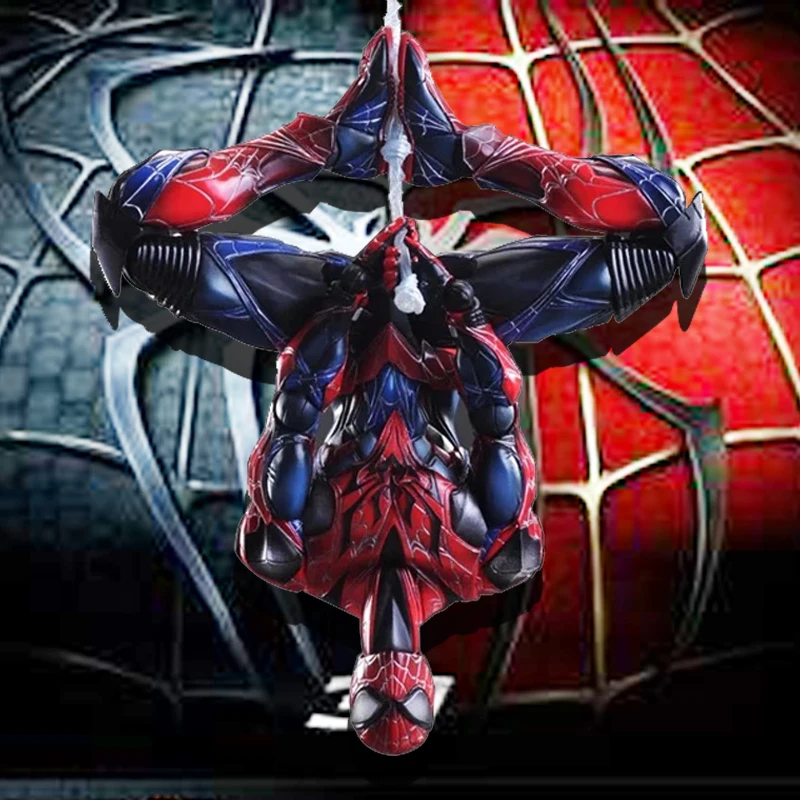 

Avengers 5 Final Battle Spider-Man American Captain Panther Dead Waiter Manwick Handmade Model Toys