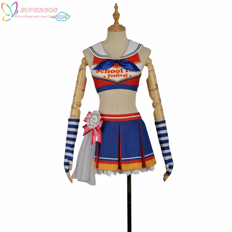 Милый! Солнечный свет! Aqours Dia Kurosawa Черлидинг юбка костюм косплей Идеальный заказ