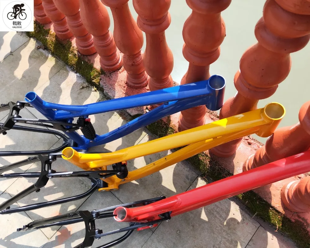 Flash Deal 1-1/8inch  26*17 inch  aluminum alloy  mountain  bike frame ,   DIY colors  full suspension Bicyle bike frame 6