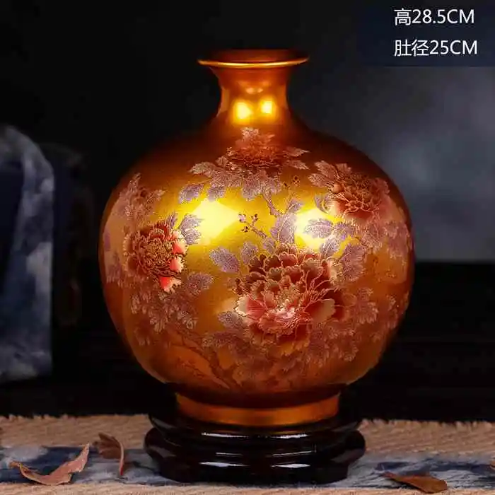 Красивые 9 цветов хрустальные глазурованные керамические вазы для цветов для украшения дома и подарка