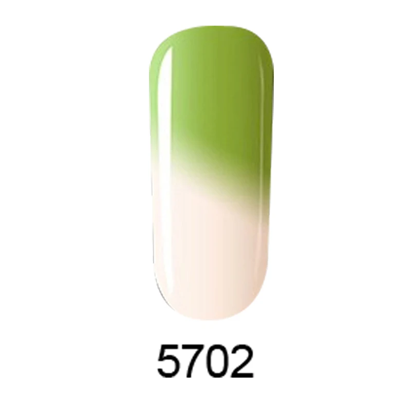 Катунесс Радуга термальный гель для изменения цвета замочить голографический Лак Блеск температура личный Лаки ногтей - Цвет: 5702