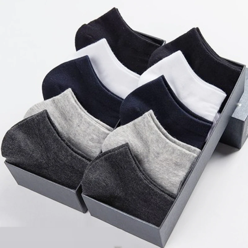 10-paare-los-Sommer-D-nne-Baumwolle-Kurze-Socken-F-r-M-nner-Meias-Schwarz-Wei