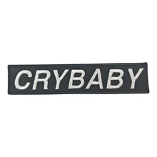 Криби на заказ текст хиппи вышитый Железный патч Ткань наклейки для куртки одежда жилет Утюг на заплатках для одежды