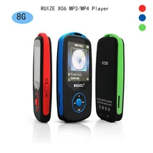 2016 New Original RUIZU X06 Bluetooth Sports MP3 music Player 8GB with 1 8Inch Screen 100hours