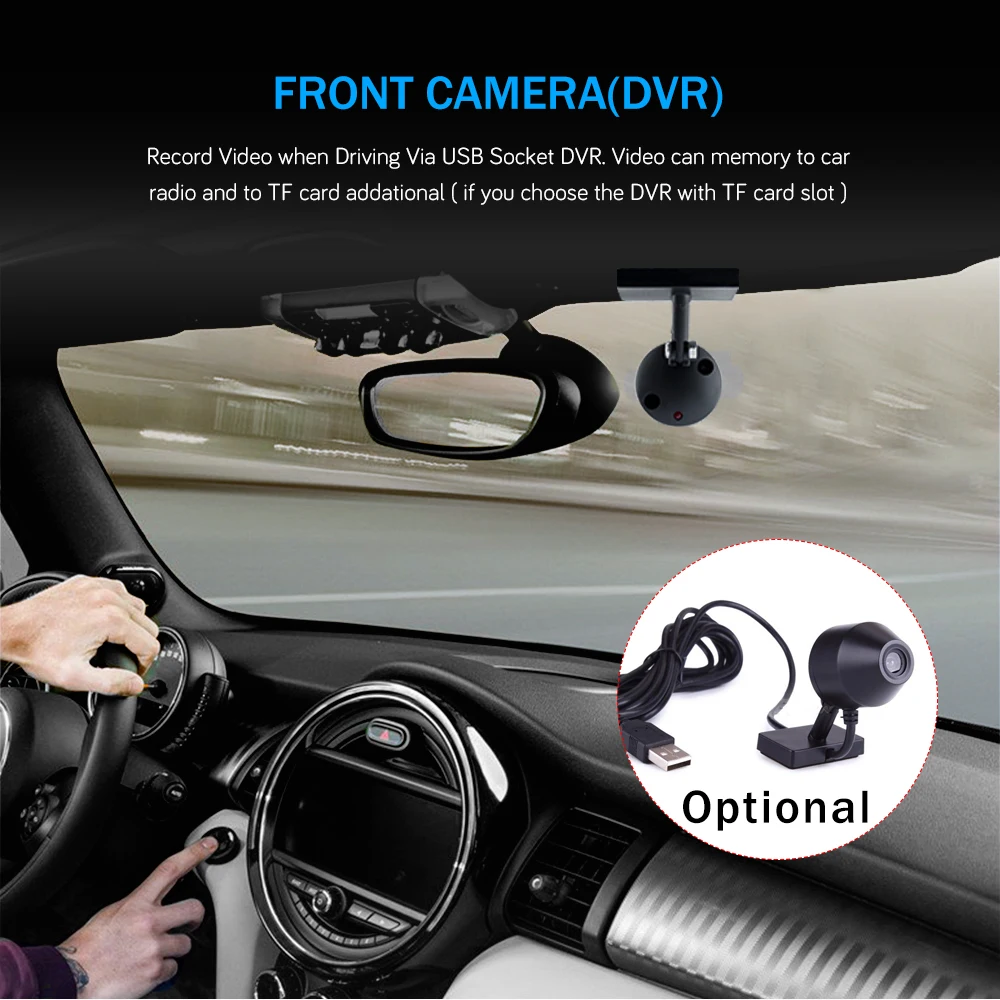 Perfect Bonroad  Android 9.0  2 din Universal GPS Navigation For Nissan For Hyundai For Kia Car Radio Stereo Audio WIFI Bluetooth No DVD 15