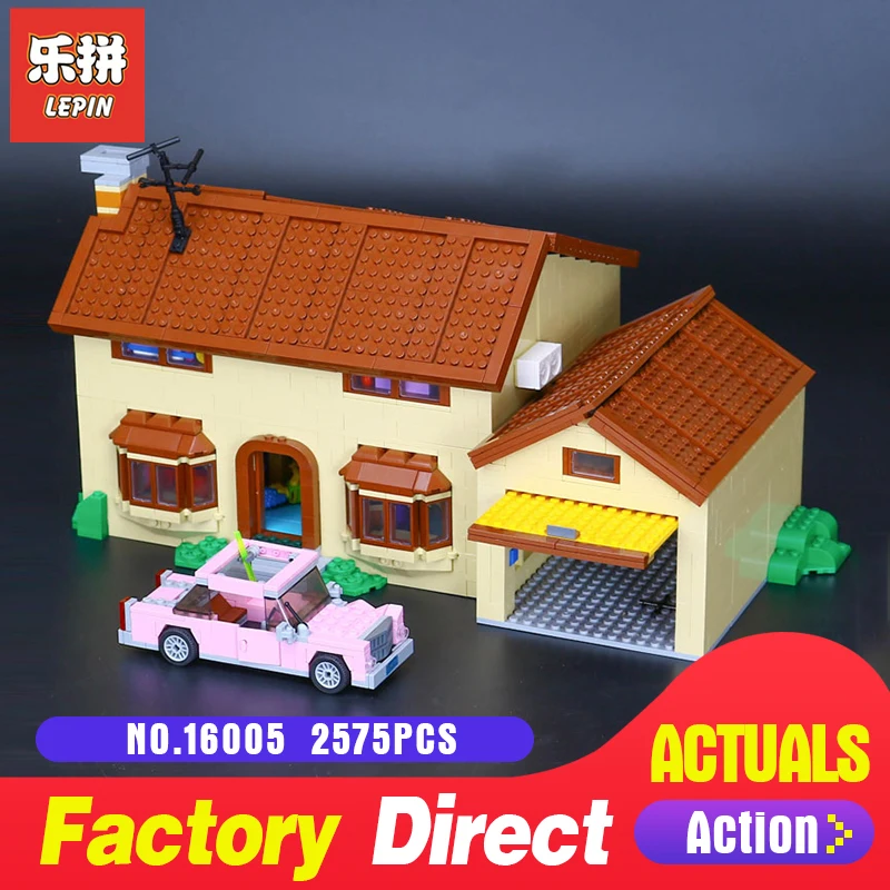 

2575Pcs Lepin 16005 Simpson's family Kwik-E-Mart Set Building Blocks Bricks Educational Toys 71006 Funny Children DIY Gift