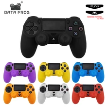 Data Frog Soft Silicone Gel Rubber Case Cover For SONY Playstation 4 PS4 Controller Protection Case