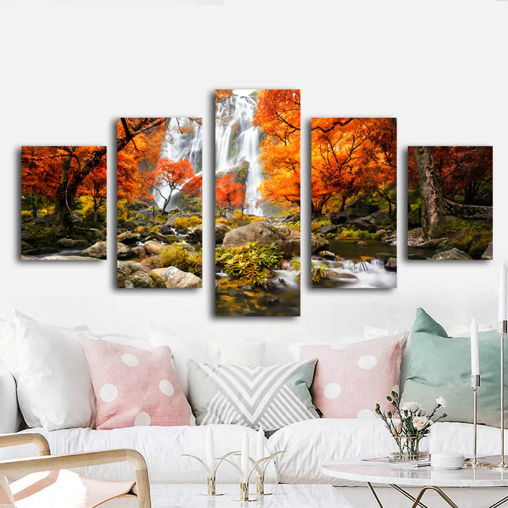 forest landscape wall art canvas painting
