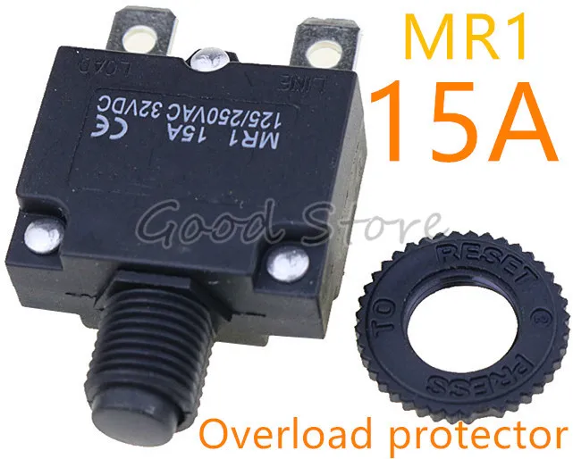 1 шт. термопереключатель MR1 15A 125/250VAC 32VDC защита от перегрузки автоматический